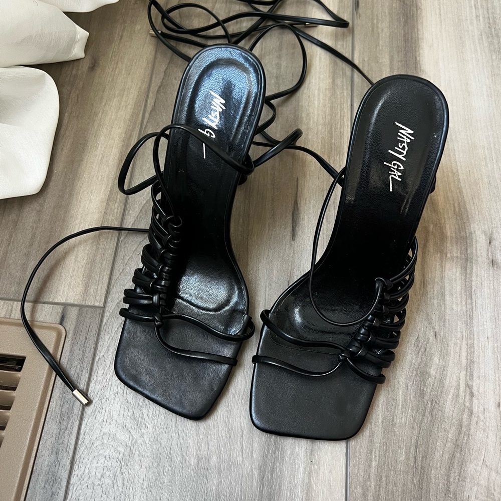 Nasty Gal Lace up Heels